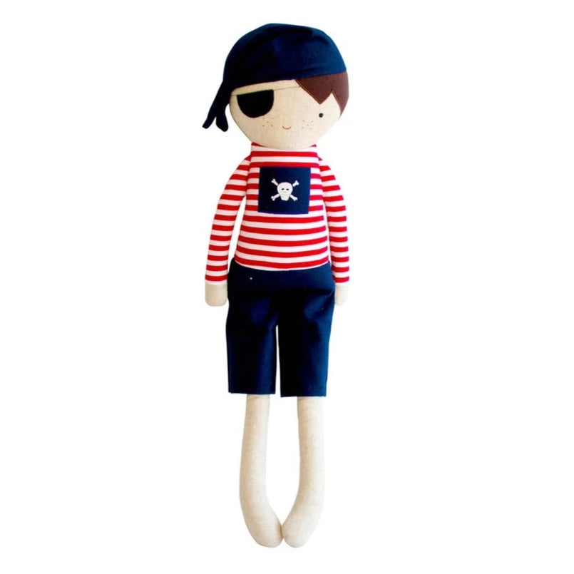 Pirate Boy Doll & Rattle (Linen Mini)